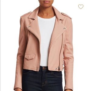 IRO Ashville Leather Jacket Size 36 (S) NWT Powder